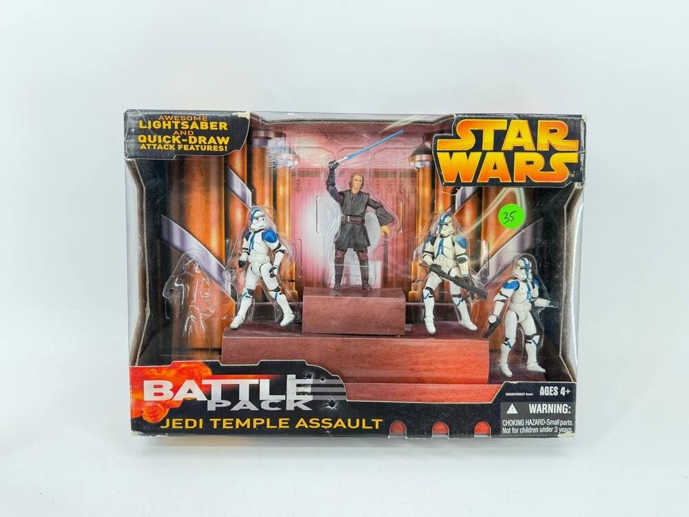 Star Wars Jedi Temple Assault Battle Pack Anakin Clone Troopers Incomplete